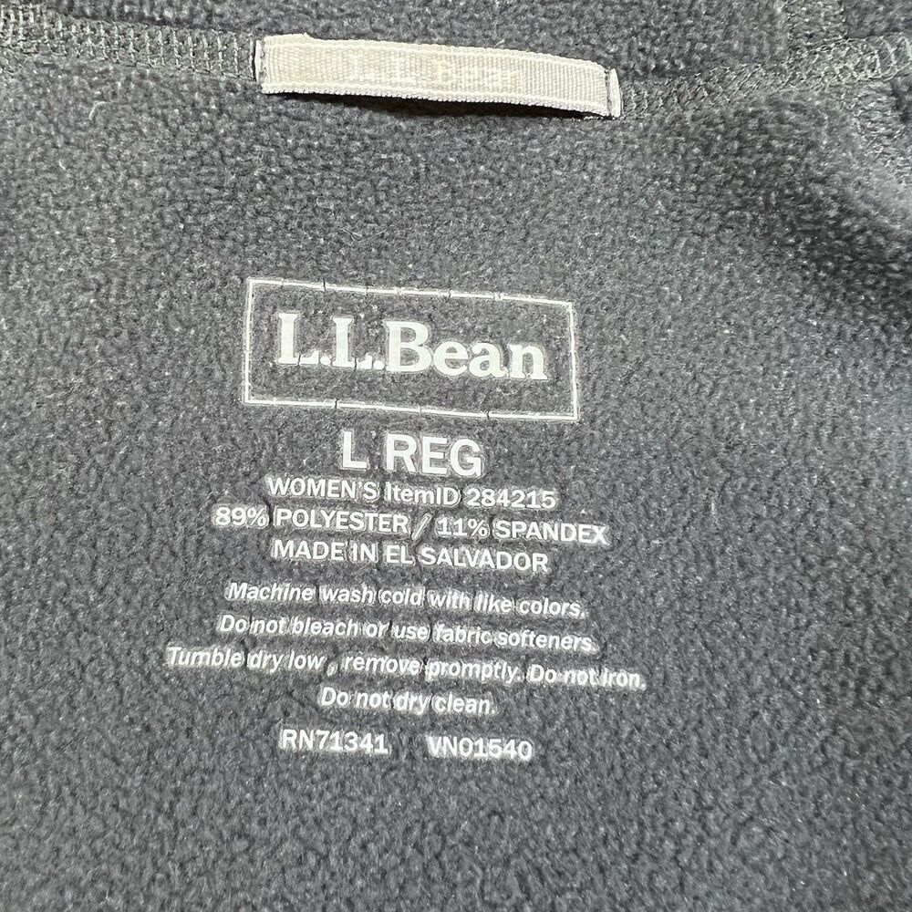 LL Bean Primaloft ThermaStretch Full Zip Gray Performance Hoodie Women's Large - Picture 9 of 11